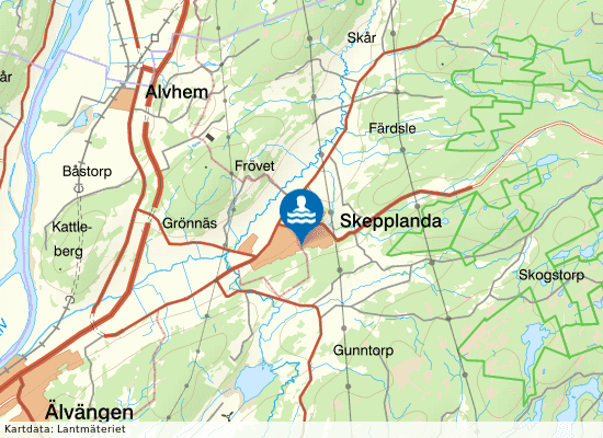 Skepplanda Sim & Idrottshall på kartan