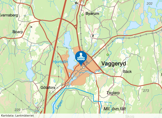 Vaggeryds sim- och sporthall på kartan