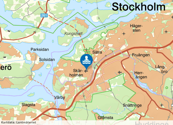Skärholmshallen Sim- & idrottshall på kartan