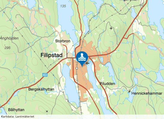 Spångbergshallen på kartan