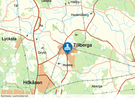 Tillberga Sim & Sporthall på kartan