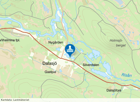 Dalasjö på kartan