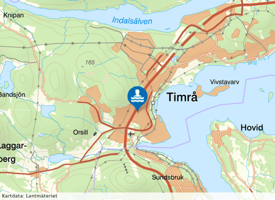 Timrå Sim och Friskvårdscenter på kartan