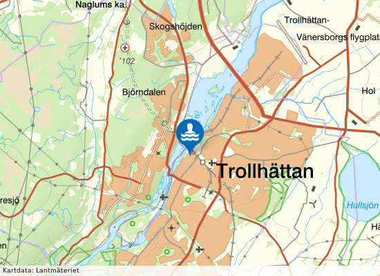 Arena Älvhögsborg på kartan