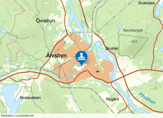 Actic Älvsbyn Simhallen på kartan