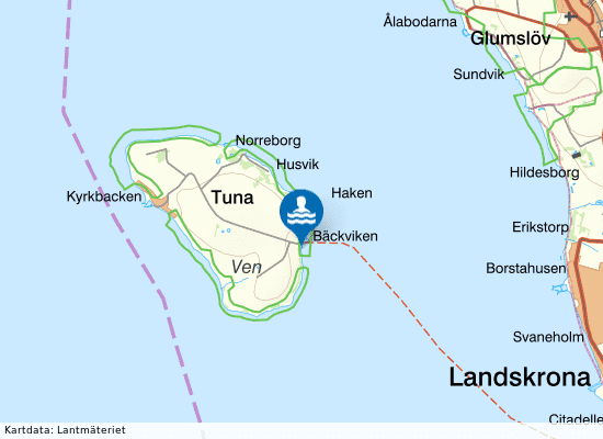 Bäckviken på kartan