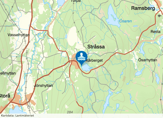 Dammsjön på kartan