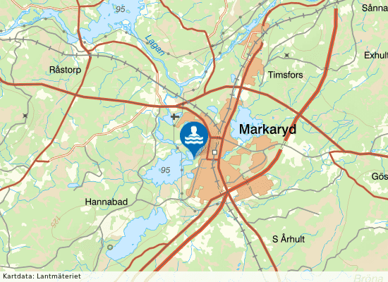 Byasjön på kartan