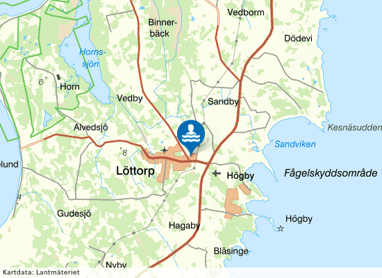 Åkerbobadets simhall, Löttorp på kartan
