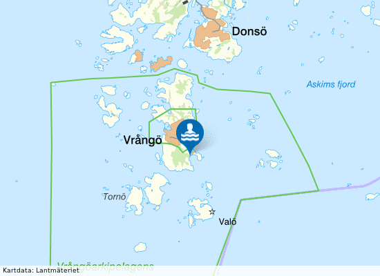 Vrångö Nötholmen på kartan