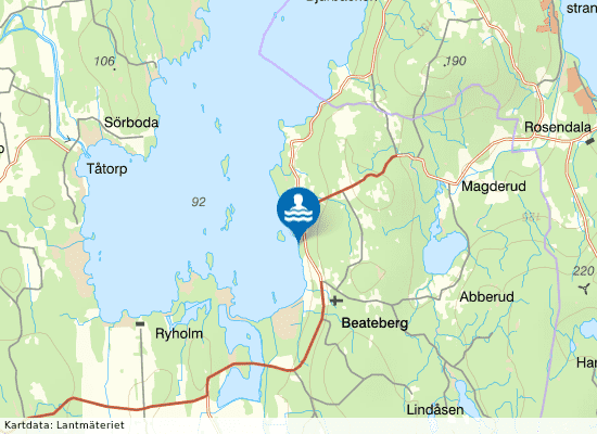 Viken, Beatebergs badplats på kartan