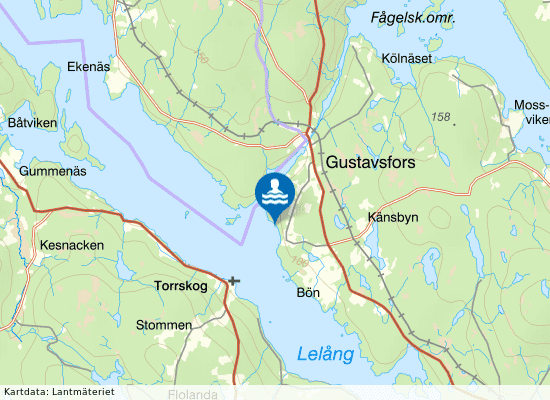 Nästegård Lelång på kartan