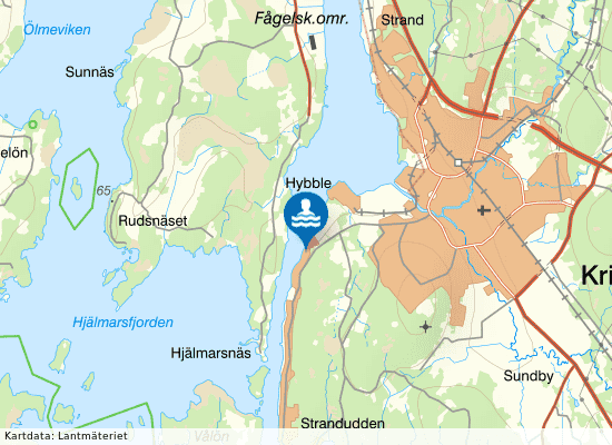 Skymningen, Kristinehamn på kartan