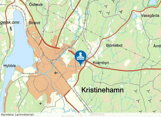 Kvarndammen II på kartan