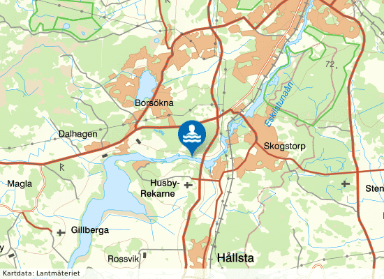 Skogstorps sommarhem på kartan