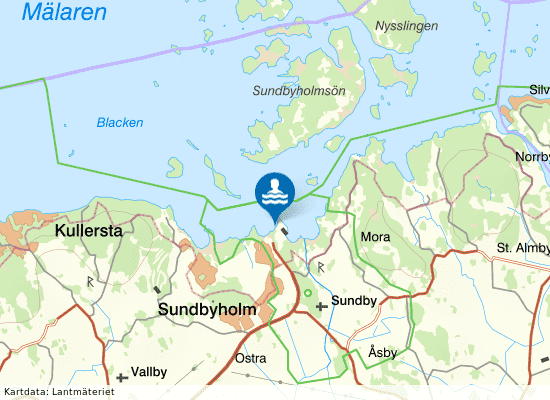 Sundbyholm på kartan