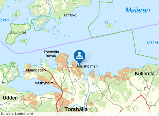 Ängsholmen på kartan