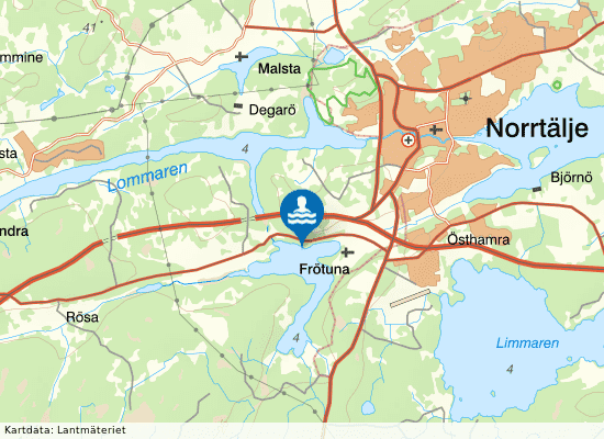 Kyrksjöbadet, Norrtälje på kartan