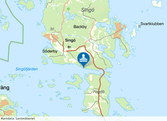 Singö Camping, Norrtälje på kartan