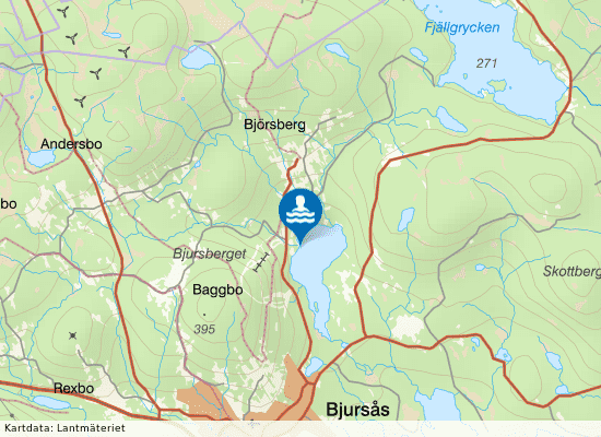 Bjursås Stugby & Camping på kartan