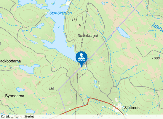 Skälsjöns vildmarksbad på kartan