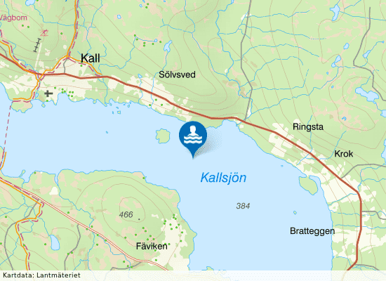 Stavresjön, Änge badplats på kartan