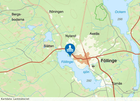 Föllinge på kartan