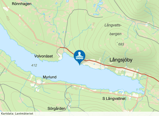 Långsjöby på kartan