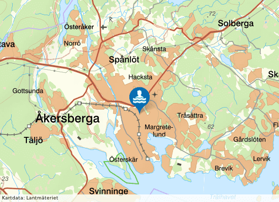 Söra sim- och sporthall på kartan