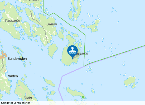 Vässarö på kartan