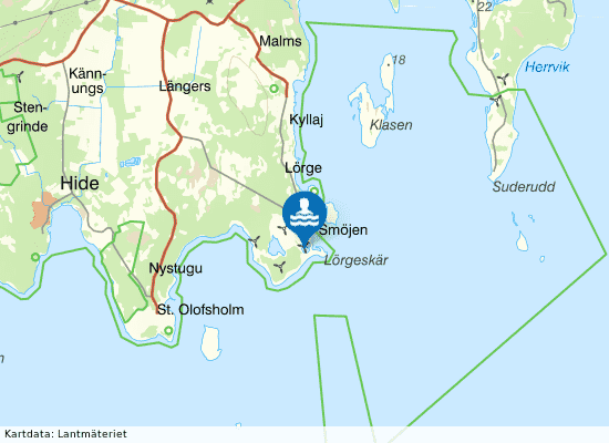 Hellvi: Smöjen kalkbrott på kartan