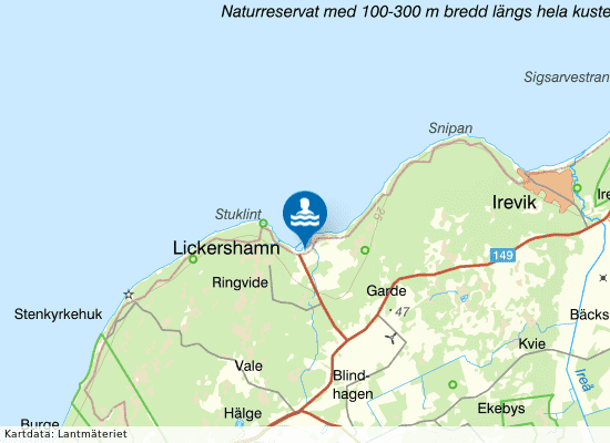 Stenkyrka: Lickershamn på kartan