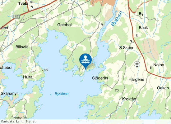 Duse Camping på kartan