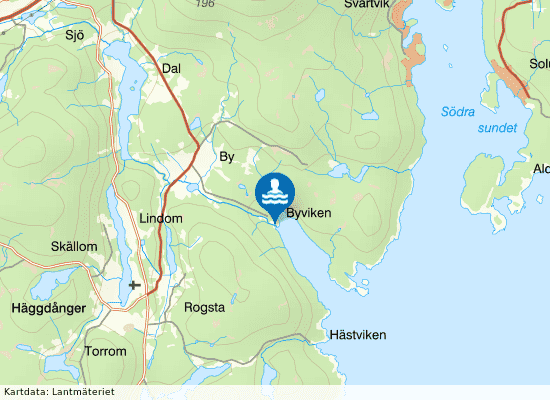 Byviken på kartan