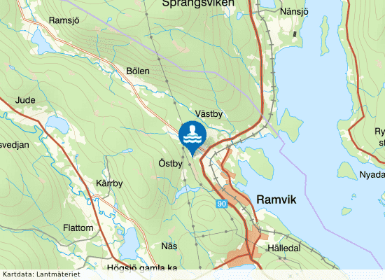 Snibbens camping & stugby på kartan