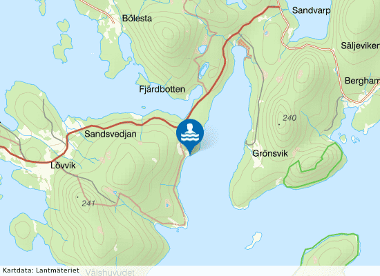 Rödhällorna på kartan