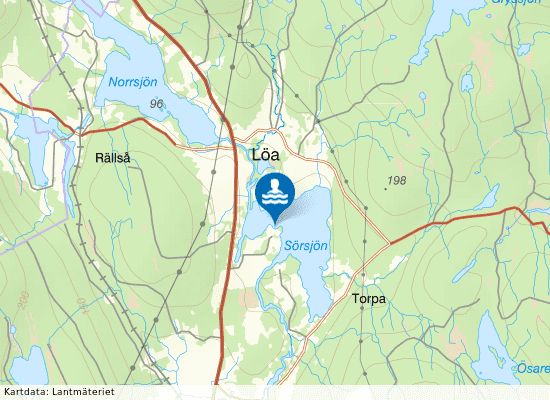 Mässingsvikens badplats på kartan