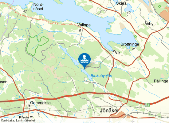 Rinkebybadet på kartan