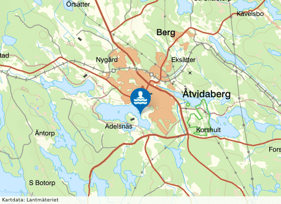 Bysjöbadet Åtvidaberg på kartan