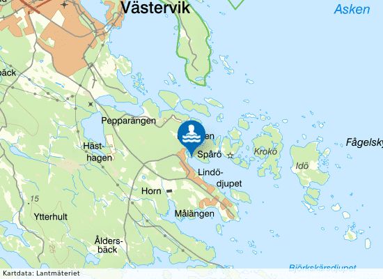 Grönö Sund på kartan