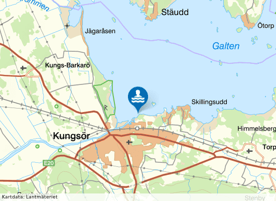 Ekudden på kartan