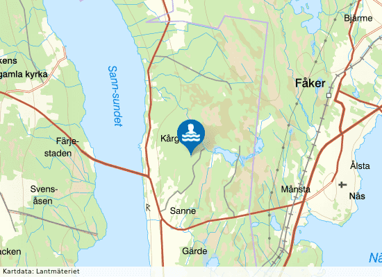 Månstaviken, Näkten på kartan