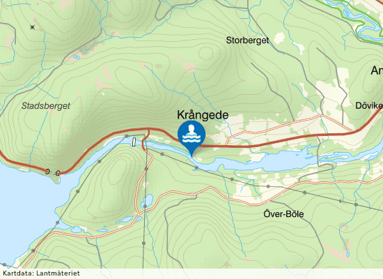 Öratjärn på kartan