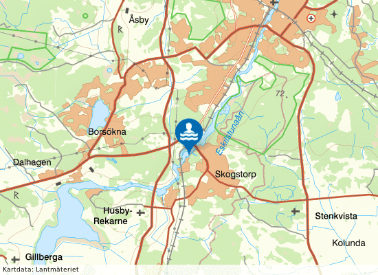 Skogstorp - Engelska parken badplats på kartan
