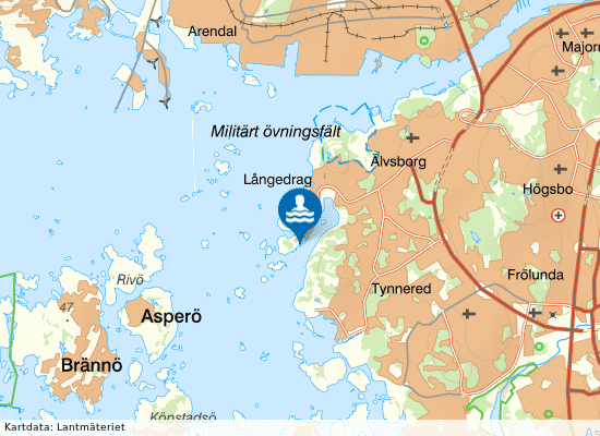 Saltholmens Kallbadhus på kartan