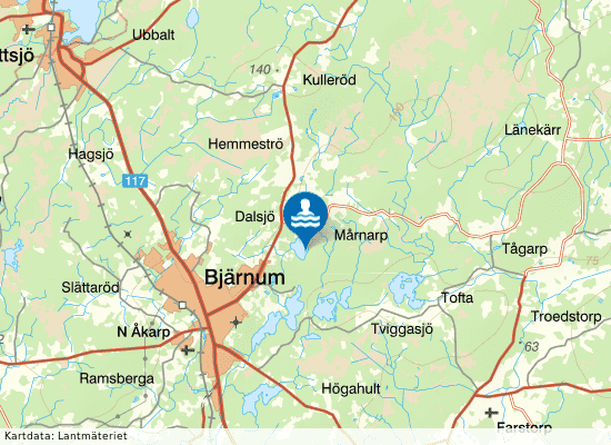 Dalsjön på kartan