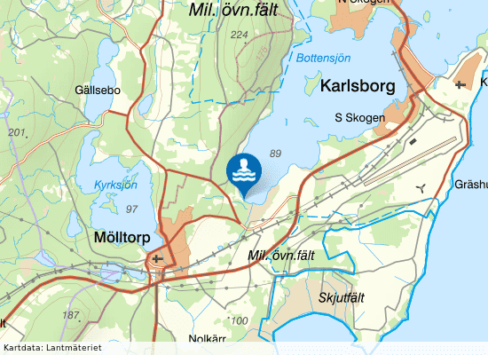 Hamnen (Mölltorp) på kartan