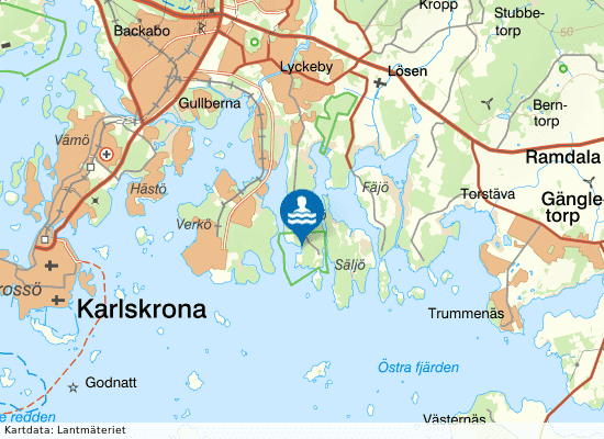 Knösö på kartan