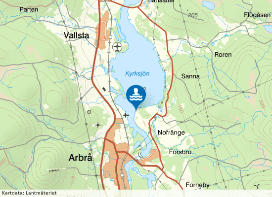 Fagernäs på kartan