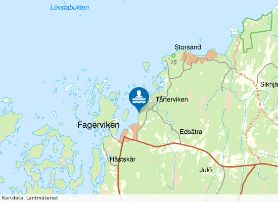 Fagerviken på kartan